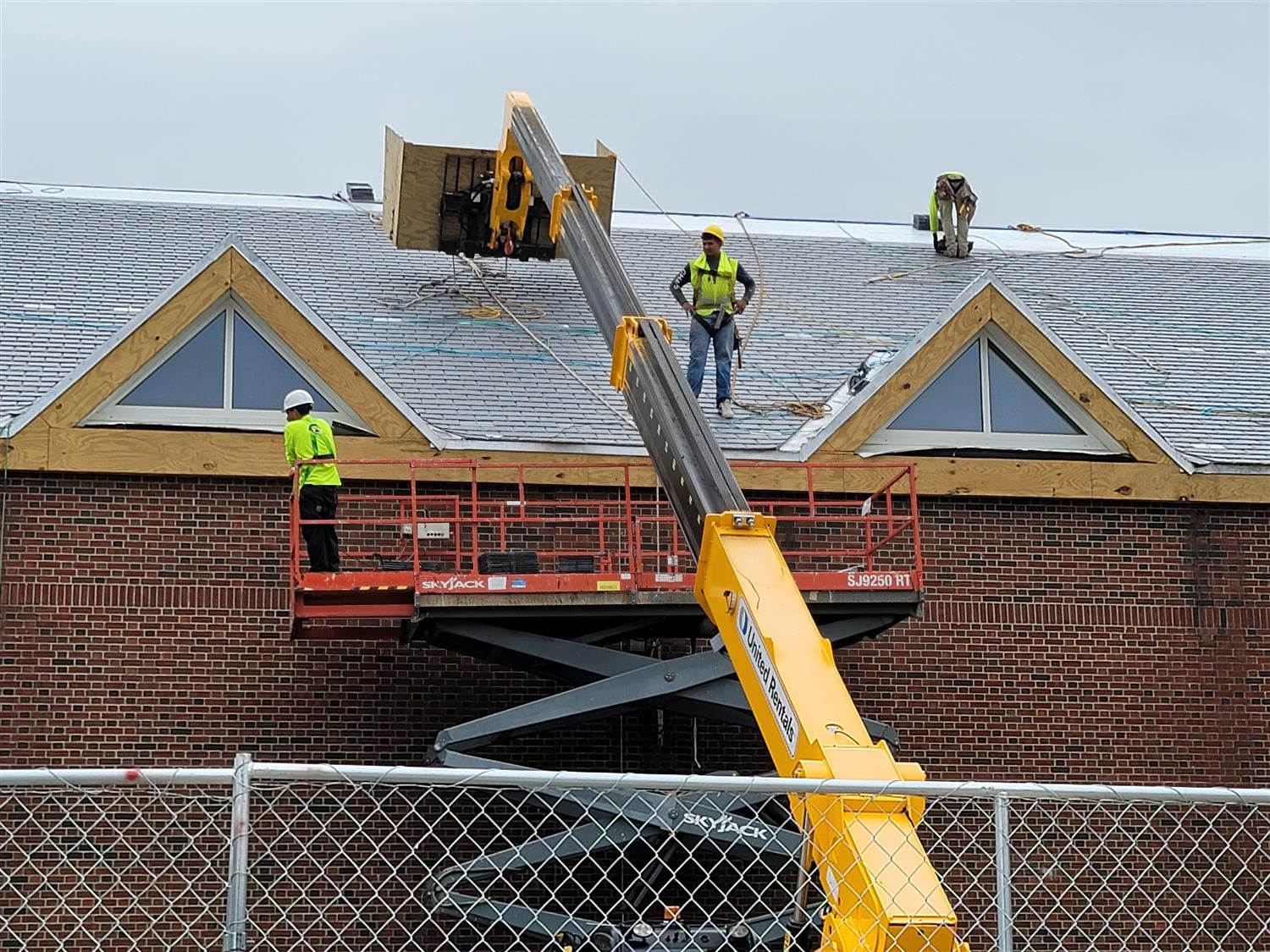The roof at Linden Avenue Middle School is being replaced this summer.